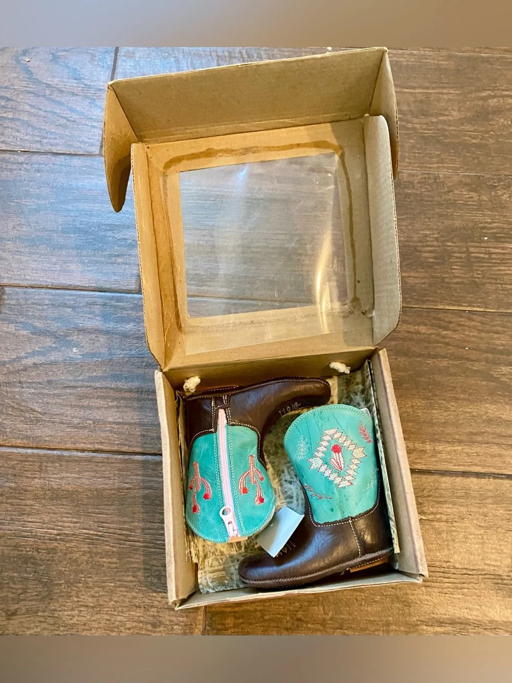 Roper Infant Cowbabies Cactus Cowboy Boots Size 2